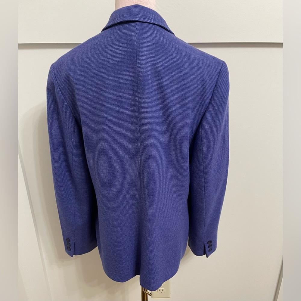 Vintage Pendleton 100% Virgin Wool Blue Blazer Size 14 - Picture 4 of 14